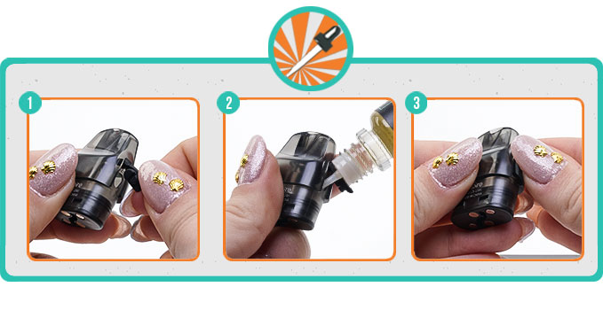 Remplissage du Pod Pulz Pro Aspire